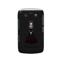 Niedliches kleines Goth Mädchen-BlackBerry-mutiges Blackberry Bold Hüllen