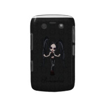 Niedliches kleines Goth Mädchen-BlackBerry-mutiges Blackberry Hüllen