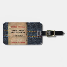 Niedliches Land-blaue Jean-Denim-Art Adress Schild