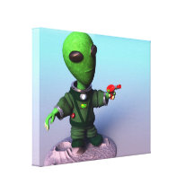 Niedliches lil alien galerie falt leinwand