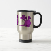 Niedliches lila Drache-Baby Kaffeehaferl
