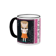 "Niedliches Mädchen-" Becher Kaffee Haferl
