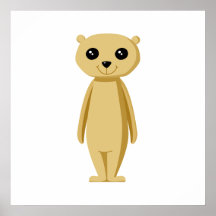 Niedliches Meerkat. Plakatdrucke