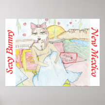 Niedliches New-Mexiko Häschen Plakatdrucke