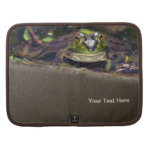 Niedliches Ochsenfrosch-Natur-Rickshaw-Folio Mappe
