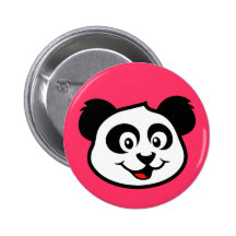 Niedliches Panda-Gesicht Anstecknadel