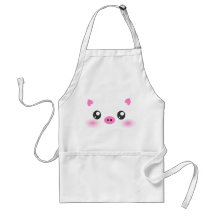 Niedliches Schwein-Gesicht - kawaii Minimalismus Schürze
