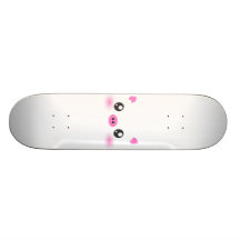 Niedliches Schwein-Gesicht - kawaii Minimalismus Skateboarddecks