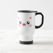 Niedliches Schwein-Gesicht - kawaii Minimalismus Tassen