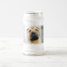 Niedliches Shar Pei Bier Stein Kaffee Tasse