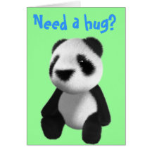 Niedliches Sitzen des Panda-3d (editable) Karten