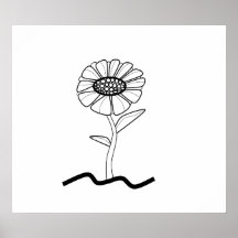 Niedliches Sonnenblumeplakat