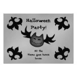 Niedliches Vampireschläger lustiges Halloween-Part Ankündigungskarten
