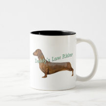 Niedrige Geschenke der Reiter des Dackel-Vatis Kaffee Haferl