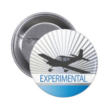 Niedriger Flügel-experimentelles Flugzeug Anstecknadelbuttons