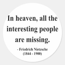 Nietzsche Zitat 4a Runde Sticker