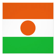 Niger-Flaggen-Einladung