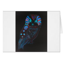 Night Owl - Nachteule Grußkarte