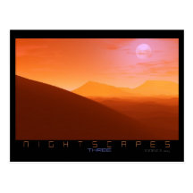 Nightscapes drei - Wüste Postkarten