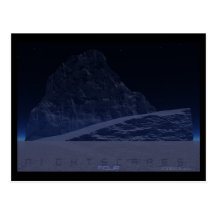 Nightscapes vier - Gletscher Postkarte