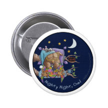 Nighty-Nacht, Eule Anstecknadelbutton