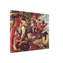Niklaus Manuel - Dämonen, die StAnthony quälen Leinwand Druck