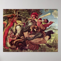 Niklaus Manuel - Dämonen, die StAnthony quälen Posterdrucke