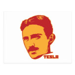 Nikola Tesla-Porträt-Postkarte