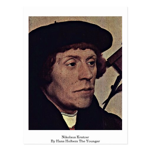 Nikolaus Kratzer durch Hans Holbein das jüngere Postkarte