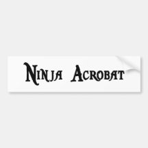 Ninja Akrobat-Autoaufkleber
