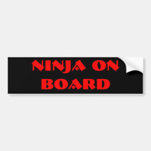 NINJA AN BORD AUTOSTICKER