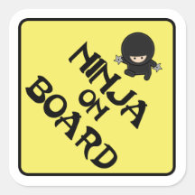 Ninja an Bord Sticker