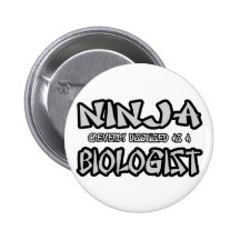 Ninja… Biologe Anstecknadel