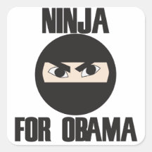Ninja für Obama Aufkleber
