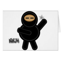 Ninja Grußkarte