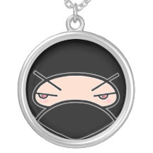 Ninja Jungen-Gesicht! Runde Ninjadorables Halskett Selbst Gestaltete Halskette