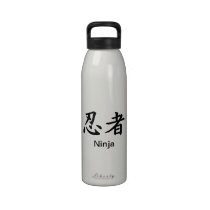Ninja Kanji-Symbole trinkflaschen