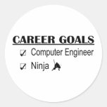 Ninja Karriere-Ziele - Computertechniker Aufkleber