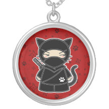 Ninja Miezekatze! Ninjadorables Rot-Halskette