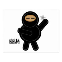 Ninja Postkarte
