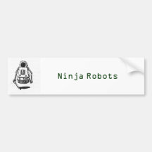 Ninja Roboter Autoaufkleber
