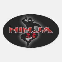 Ninja Silhouette Aufkleber