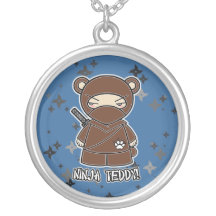 Ninja Teddybär! Shuriken Ninjadorables Halskette