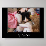 Ninjas - sie sind überall plakatdrucke