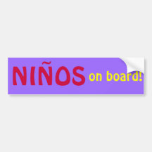 NIÑOS an Bord! Auto Aufkleber