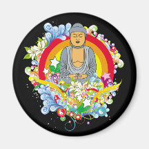 Nirwana Buddha Kühlschrankmagnete