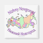 Nischni Nowgorod Russland Karte Kühlschrankmagnete