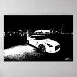 Nissan Skyline GTR Stadt-Schuss Posterdrucke