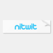 Nitwit Auto Sticker
