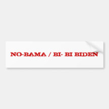 NO-BAMA/BI-BI BIDEN - besonders angefertigt Autoaufkleber